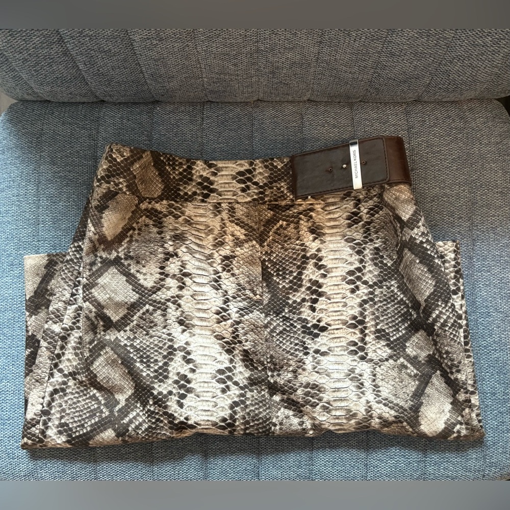 Michael Kors Snakeskin Pattern Skirt